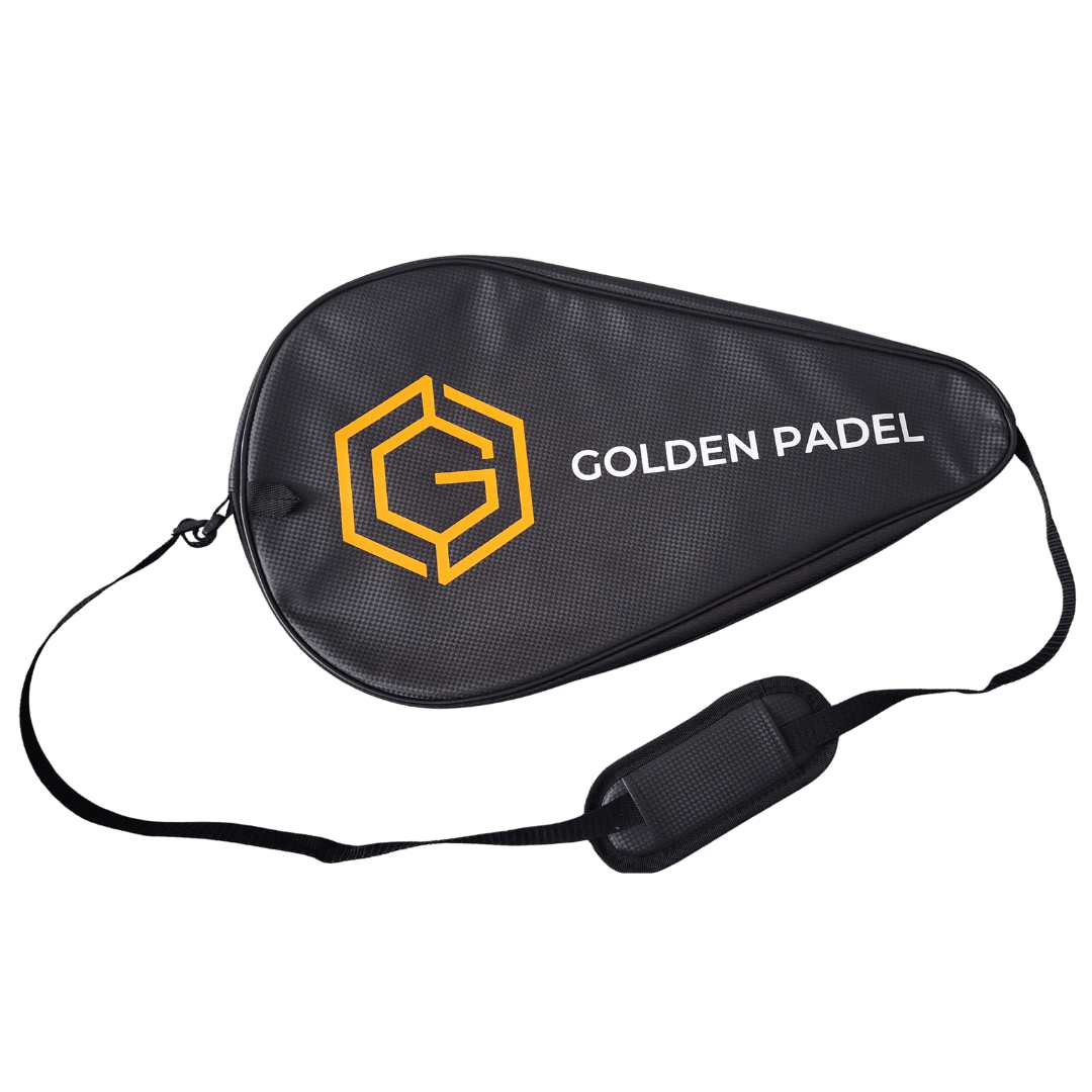 GP Pro Elite + Premium Zip Case | Carbon Fibre Padel Racket | Golden Padel